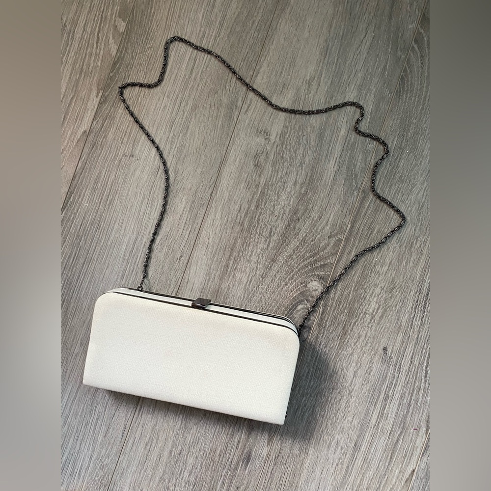 White wedding clutch, used once for wedding